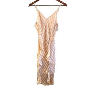 Victoria's Secret Plaid Ruffle Sleeveless Dress Size Small